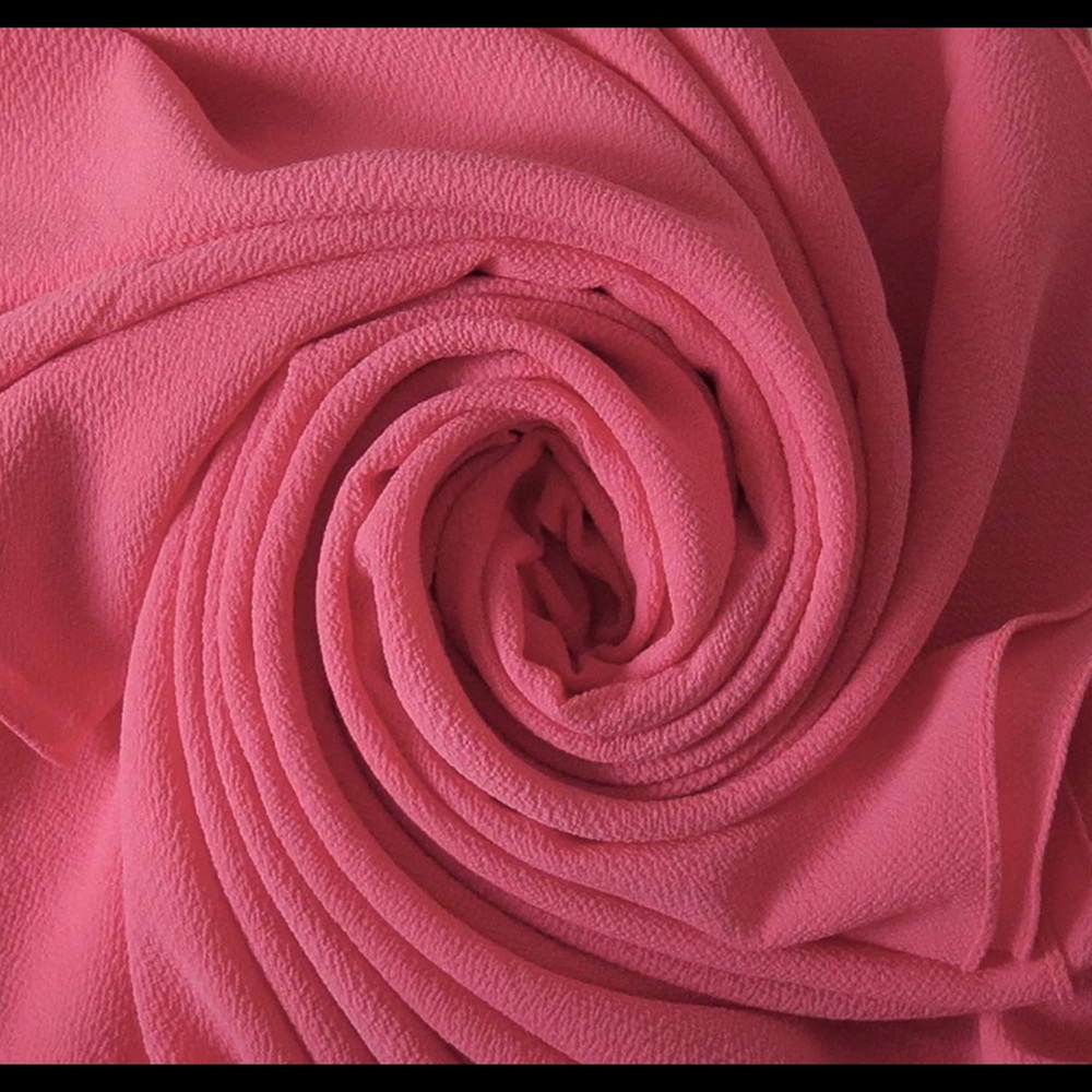 Lina & Lily Solid Color Bubble Chiffon Long Scarf.